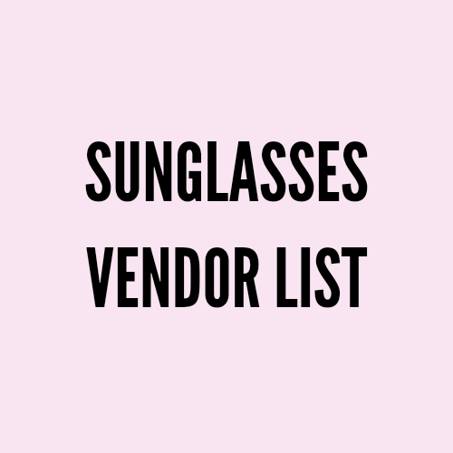 Wholesale Sunglasses Vendors List